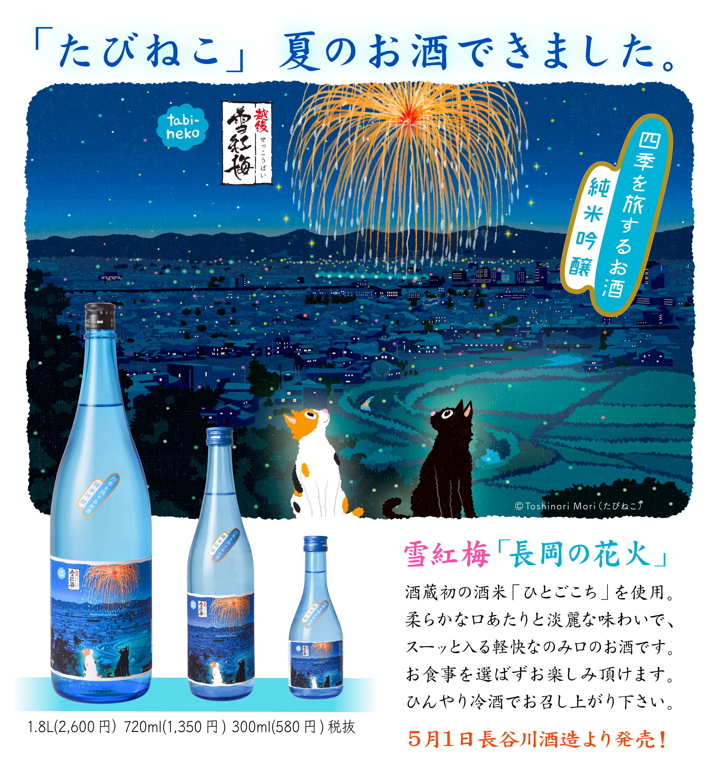 四季を旅するお酒 長岡の花火 | 長谷川酒造株式会社
